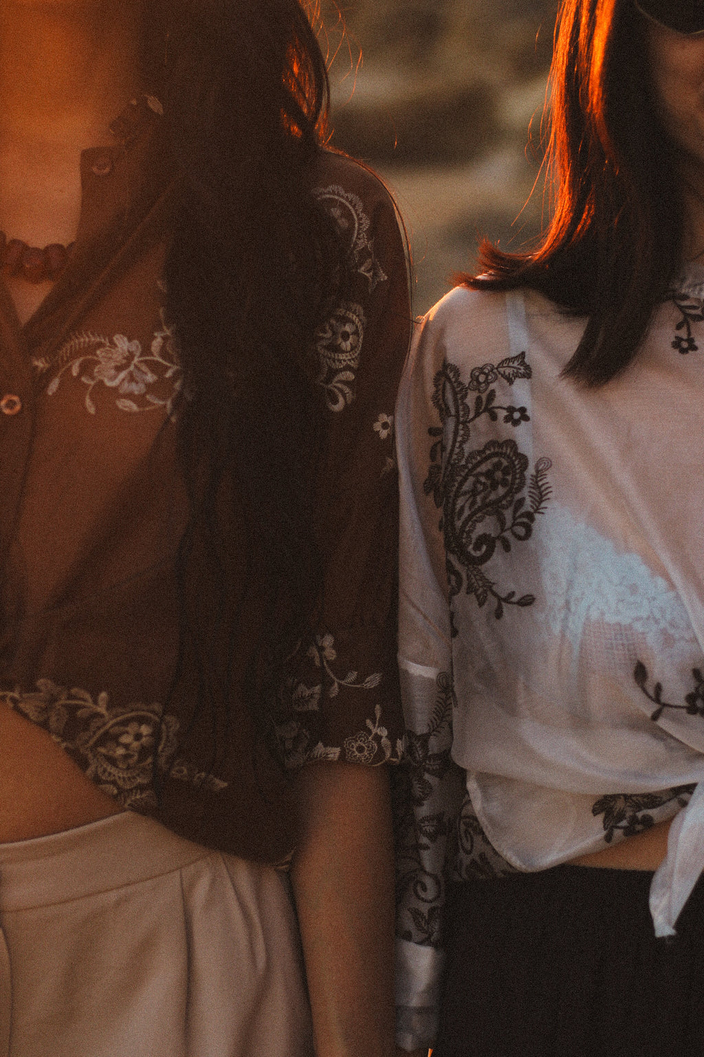 Camicia velo semitrasparente