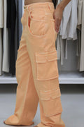 Jeans cargo wide leg