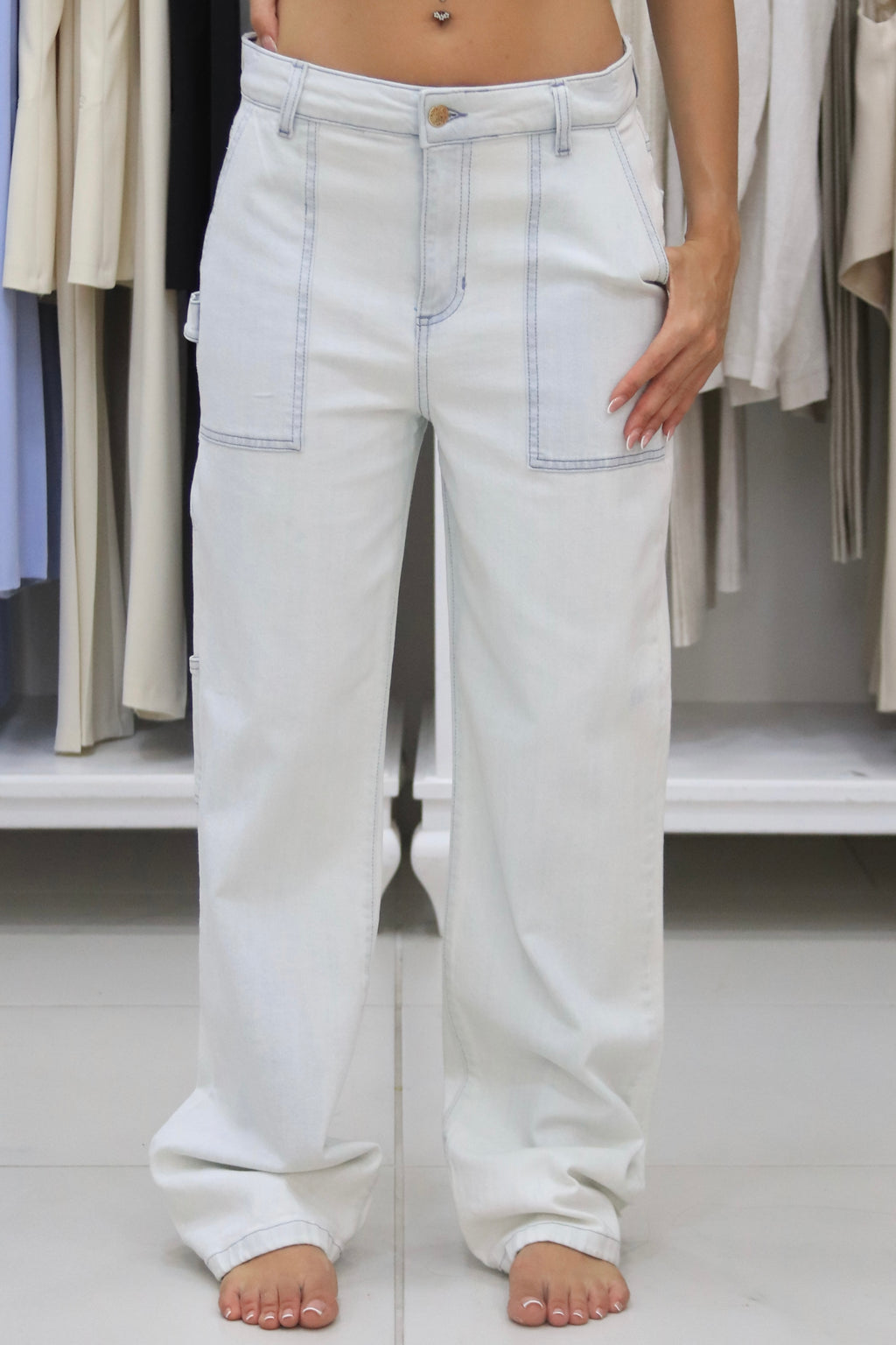 Jeans Wide Led Carpenter