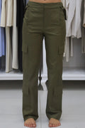 Pantalone cargo verde militare