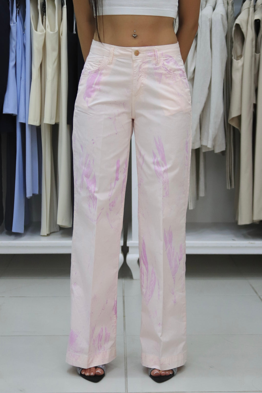 Pantaloni tie-die