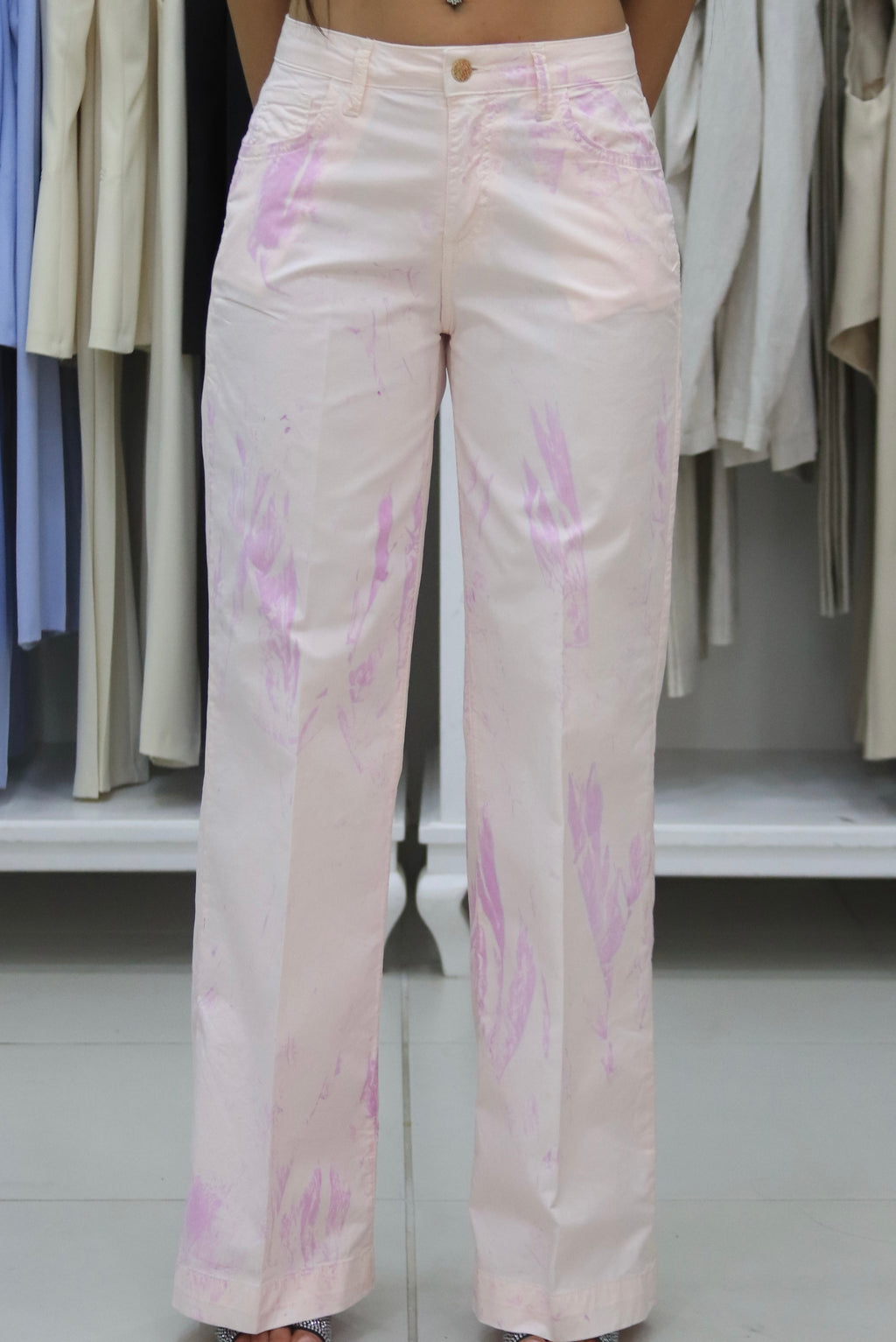 Pantaloni tie-die