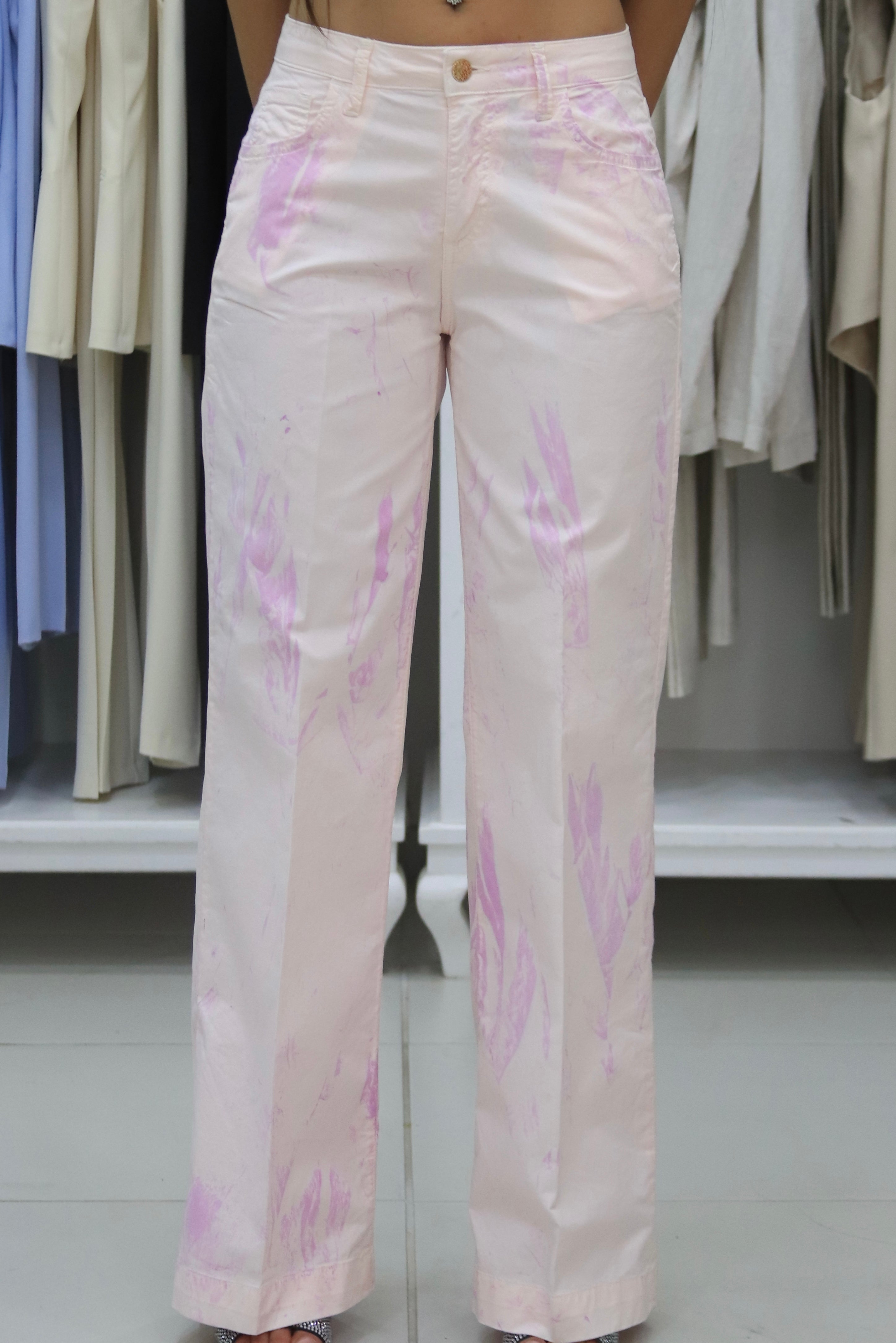 Pantaloni tie-die