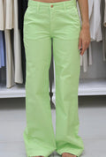 Pantaloni verdi lime