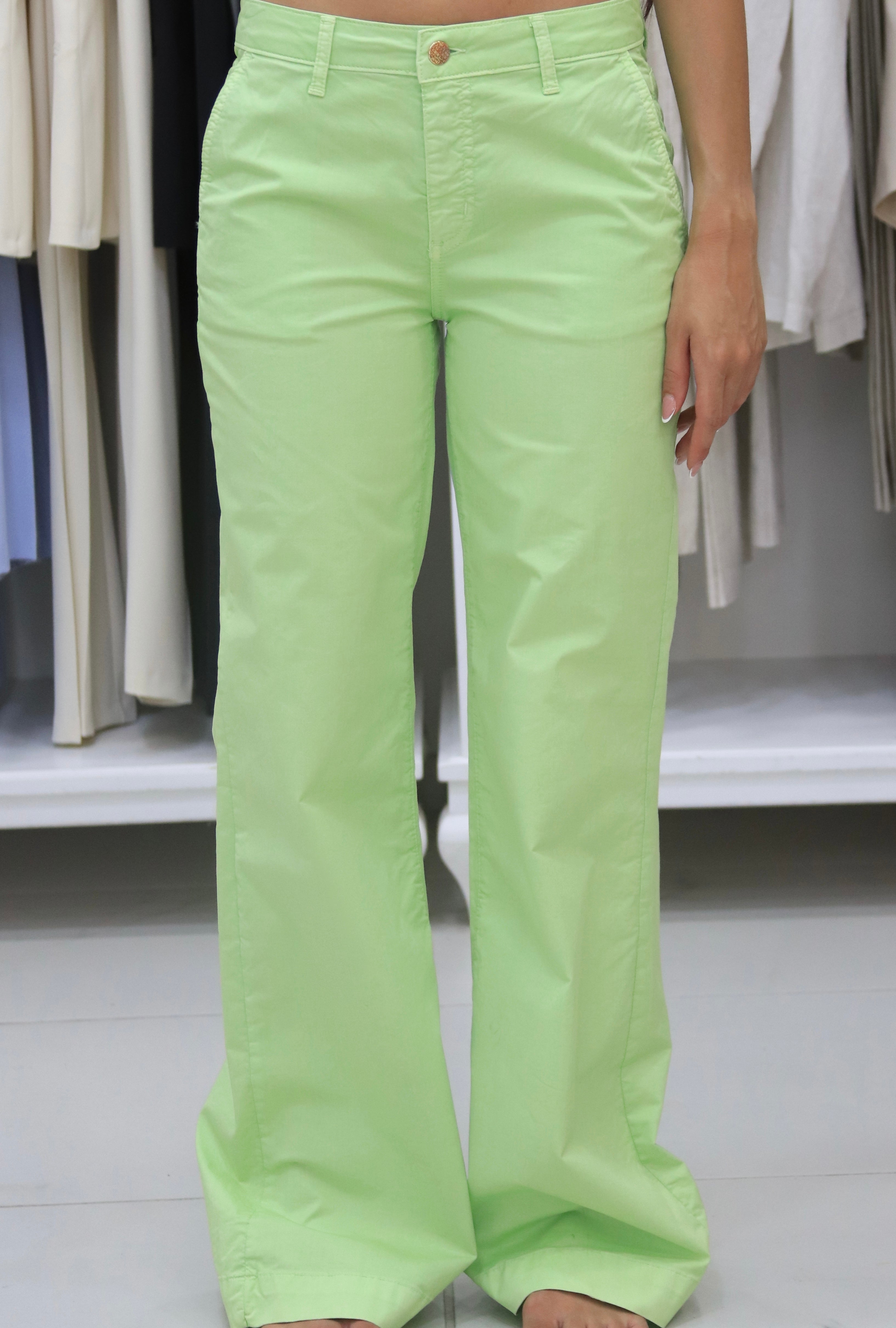 Pantaloni verdi lime