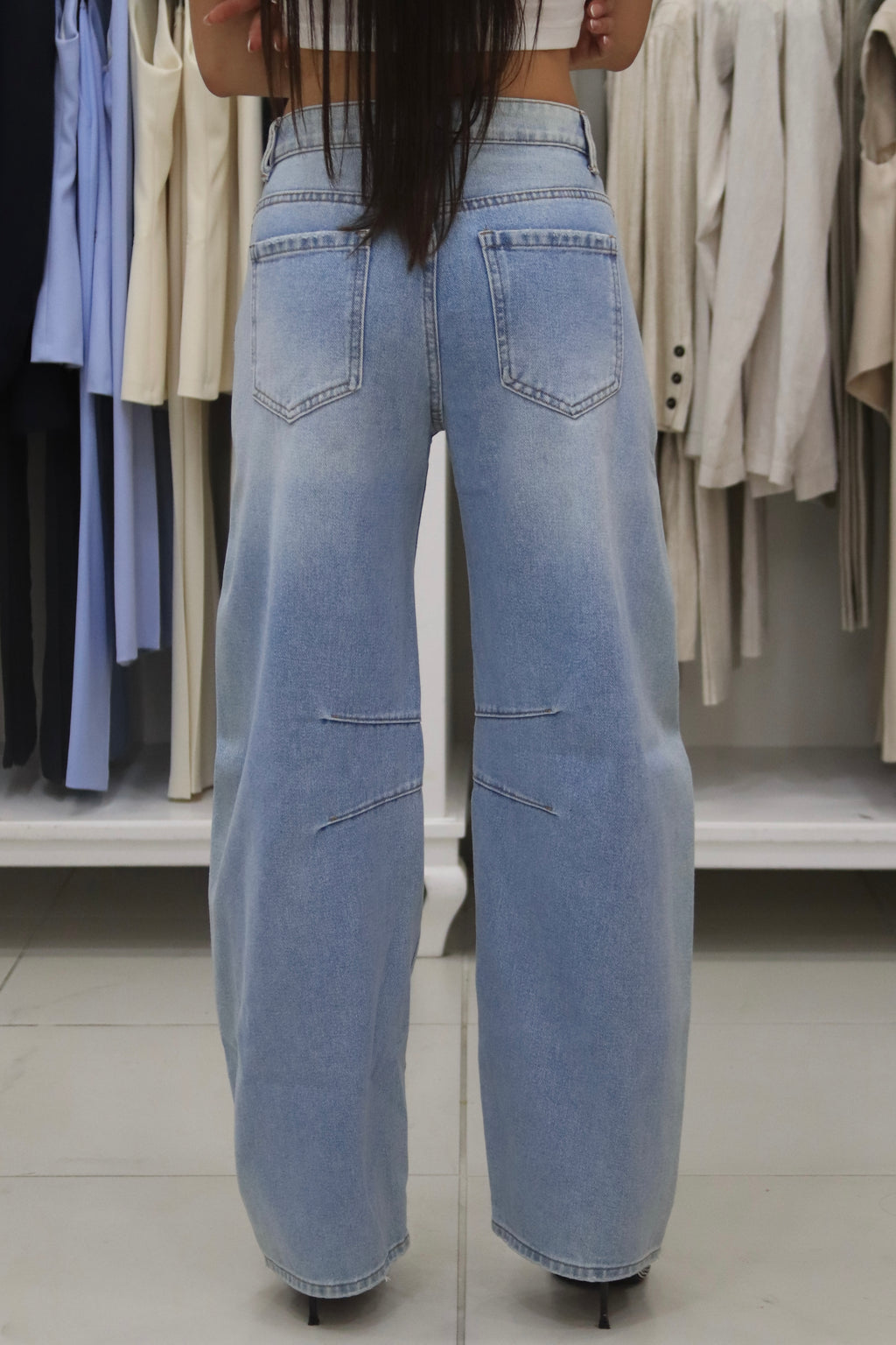 jeans ballon con strappi