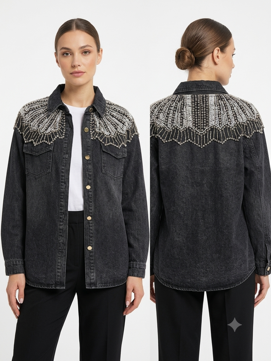 Camicia perline