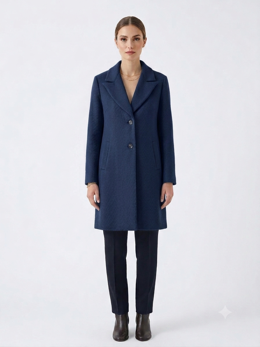Cappotto baronetto blu