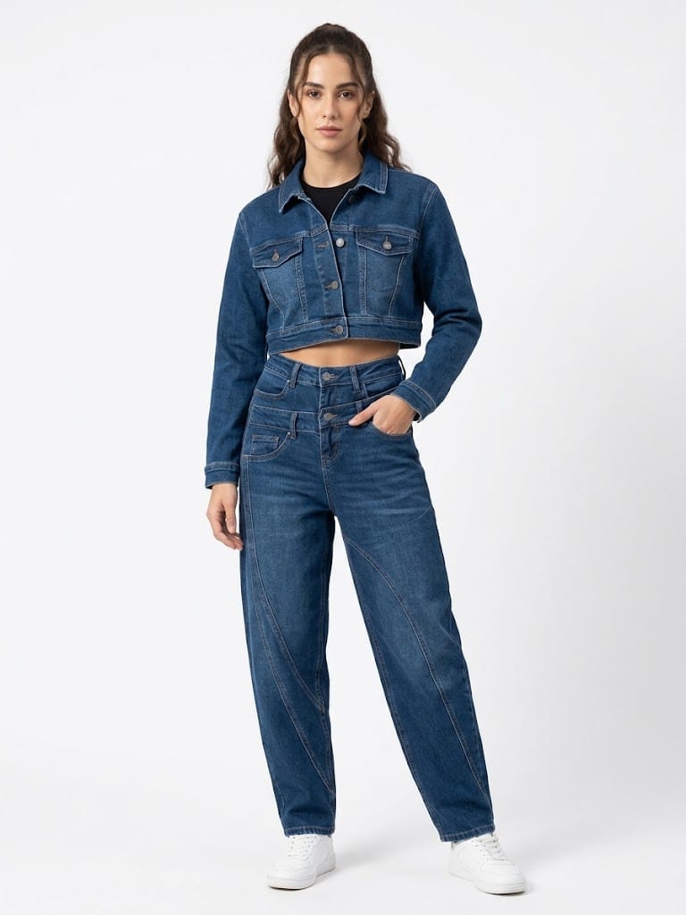 Jeans baggy doppio bottone