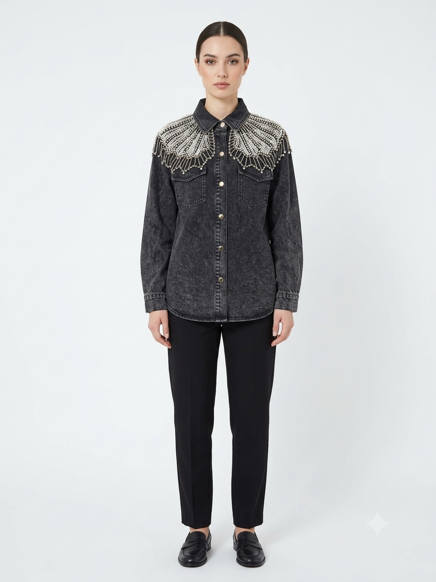 Camicia perline