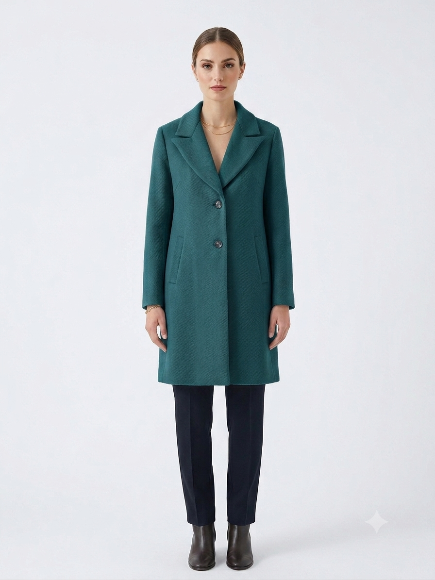 Cappotto baronetto petrolio